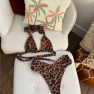 Skatie Leopard Print Bikini Set